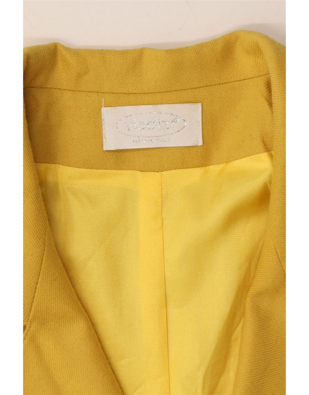 VINTAGE Womens 3 Button Blazer Jacket UK 20 2XL Yellow Vintage Vintage and Second-Hand Vintage from Messina Hembry 
