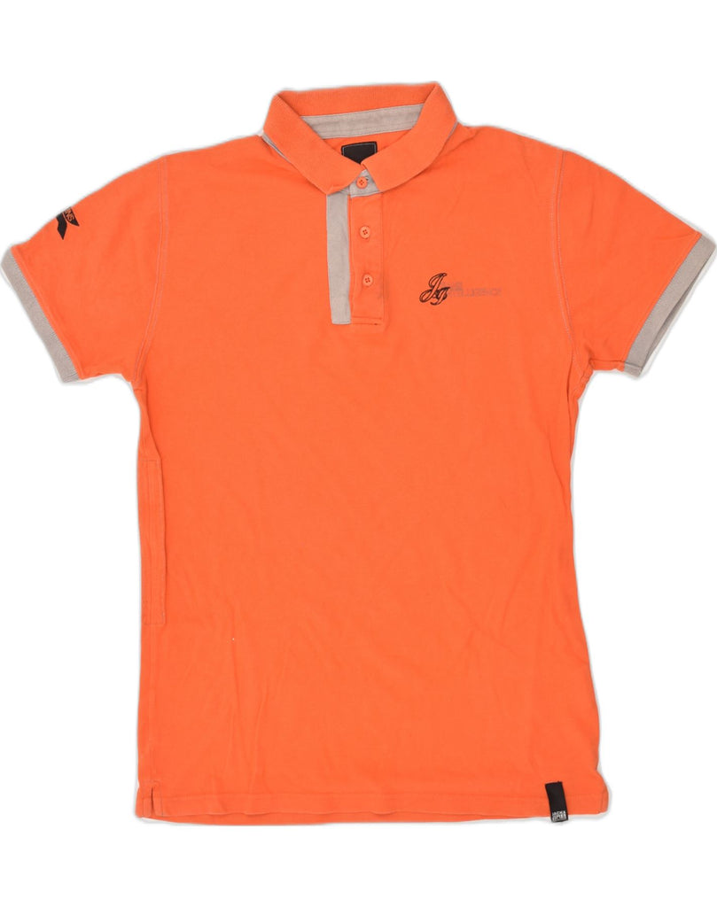 JACK & JONES Mens Polo Shirt Medium Orange Cotton | Vintage Jack & Jones | Thrift | Second-Hand Jack & Jones | Used Clothing | Messina Hembry 