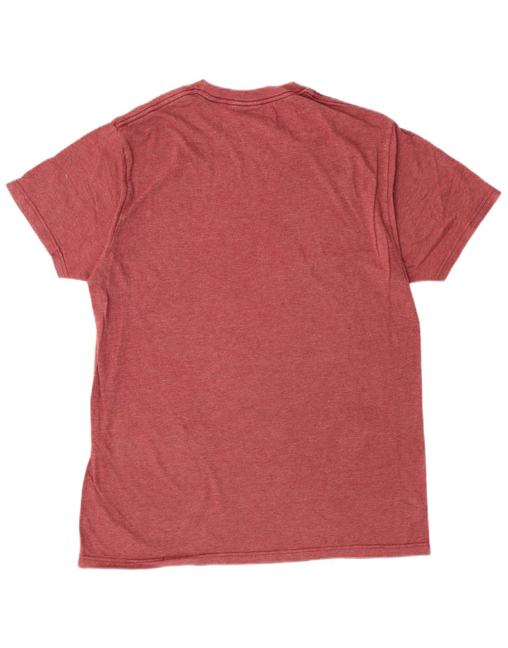Hurley Mens T-Shirt Medium Burgundy Cotton