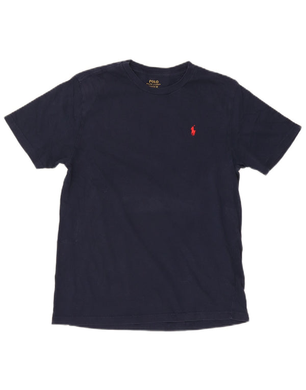 Polo Ralph Lauren Boys T-Shirt Top 14-15 Years Large Navy Blue Cotton