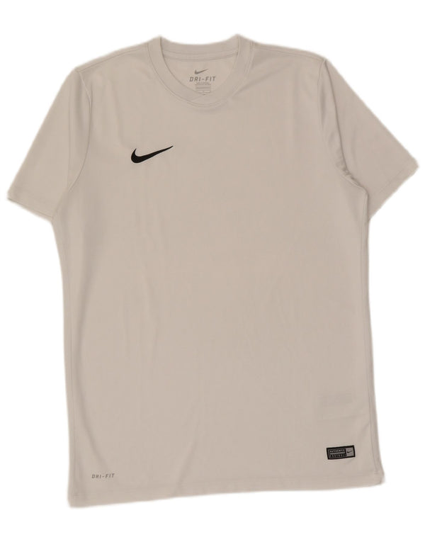 Nike Mens Dri Fit T-Shirt Top Large White Polyester