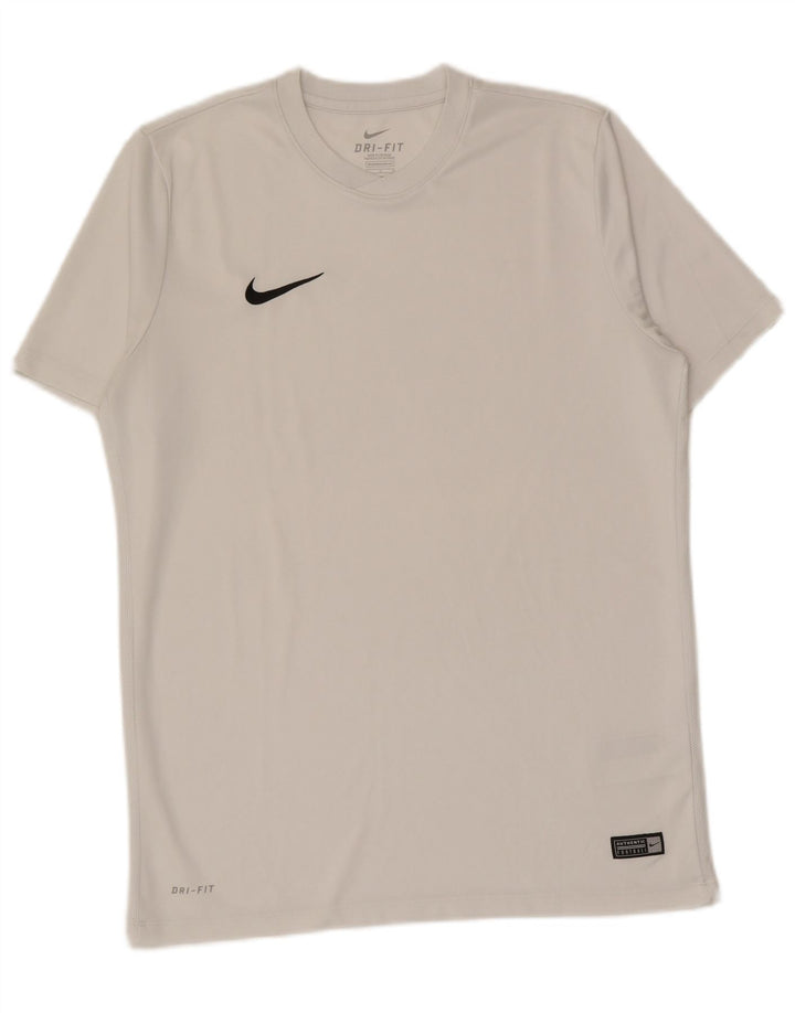 Nike Mens Dri Fit T-Shirt Top Large White Polyester