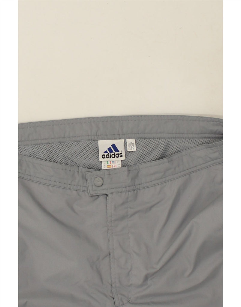ADIDAS Mens Tracksuit Trousers Large Grey Colourblock Polyester | Vintage Adidas | Thrift | Second-Hand Adidas | Used Clothing | Messina Hembry 