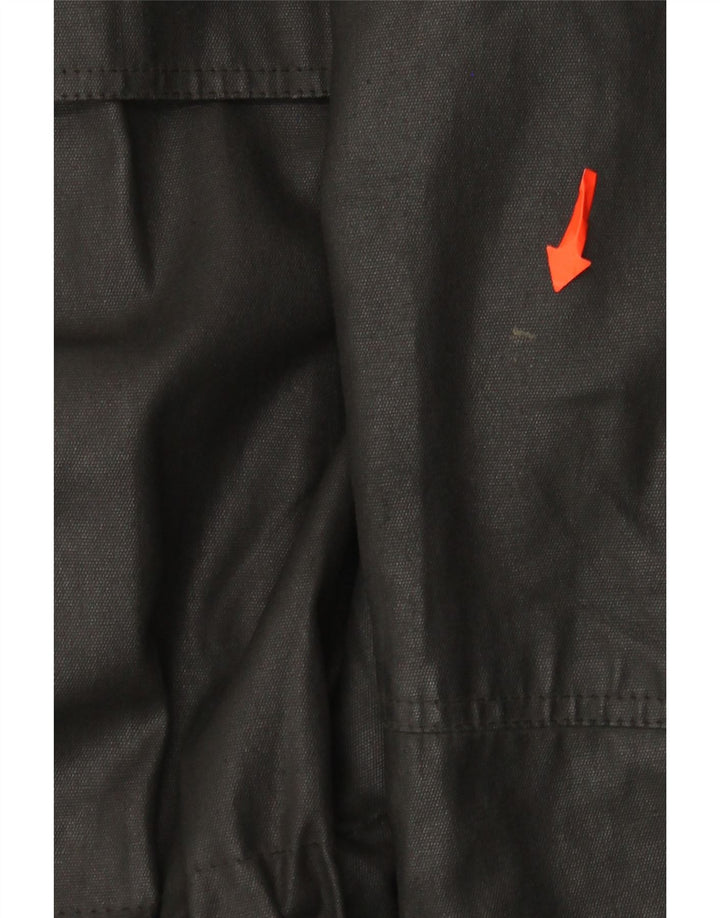 Piero Guidi Mens Waxed Cotton Jacket UK 40 Large Black