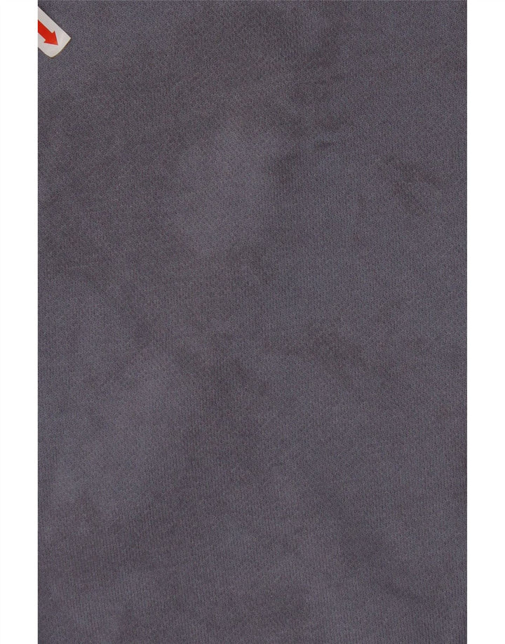 NIKE Mens Graphic Hoodie Jumper Small Purple Cotton