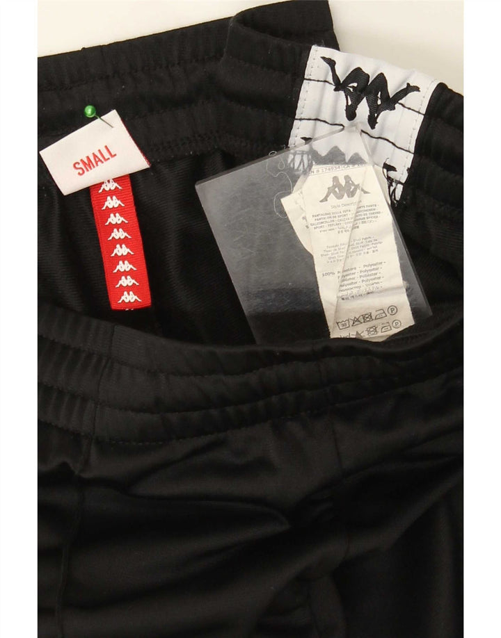 Kappa Mens Graphic Tracksuit Trousers Joggers Small Black Colourblock