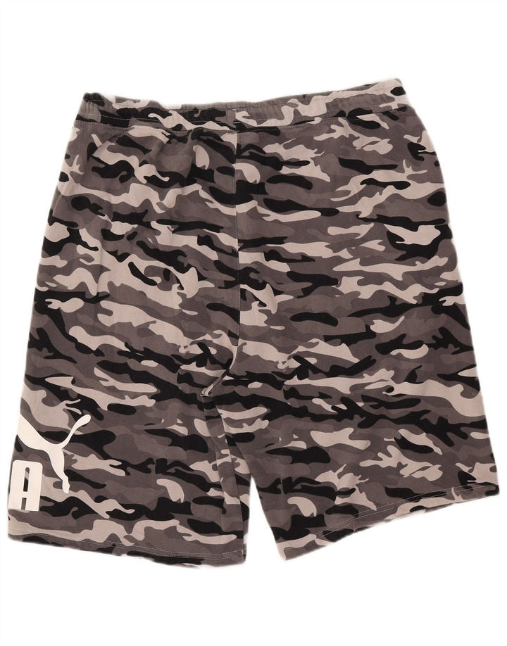 PUMA Mens Graphic Sport Shorts 2XL  Grey Camouflage