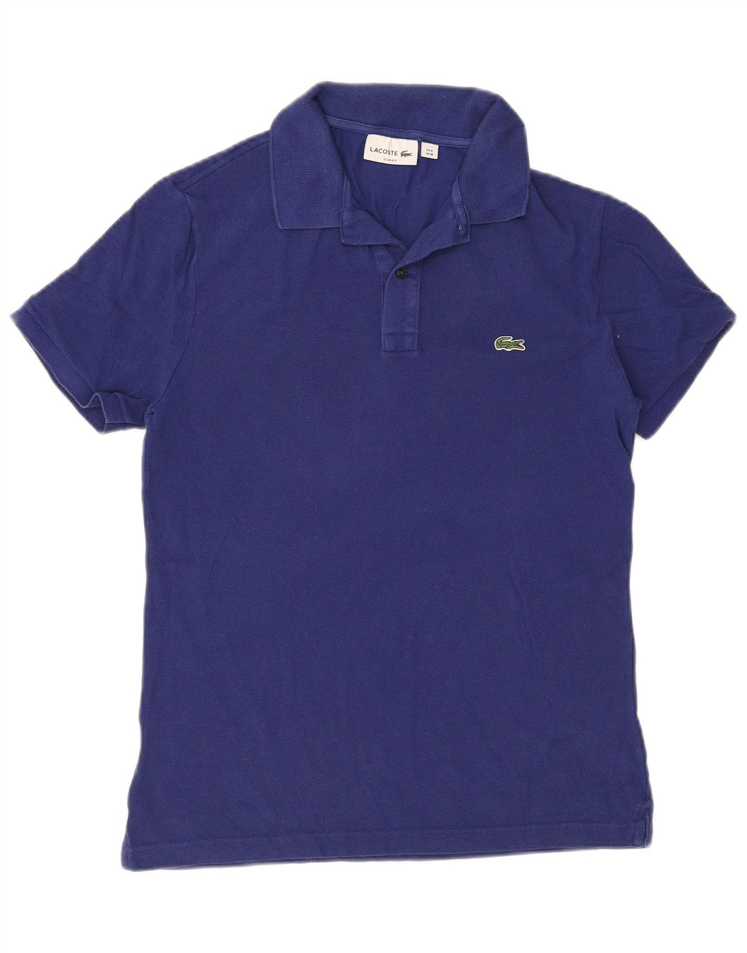 Lacoste Mens Slim Fit Polo Shirt Size 4 Medium Blue Cotton