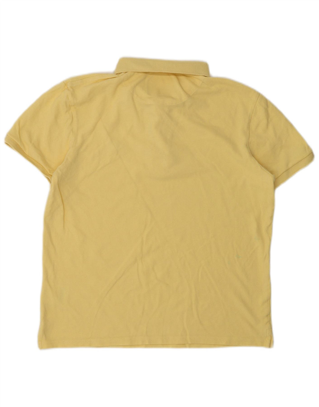 Lyle & Scott Mens Polo Shirt Medium Yellow Cotton