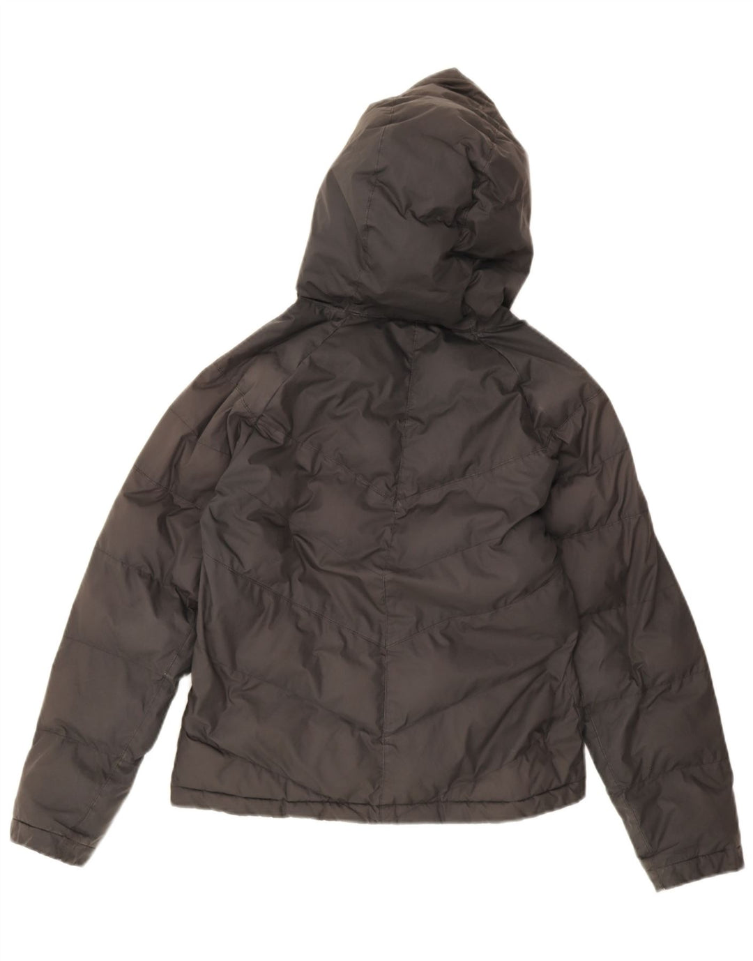 Nike Boys Hooded Padded Jacket 12-13 Years Large Black Polyester