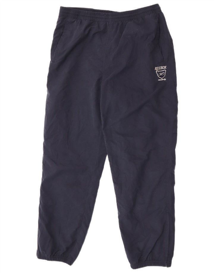 Reebok Mens Tracksuit Trousers Joggers Large Navy Blue