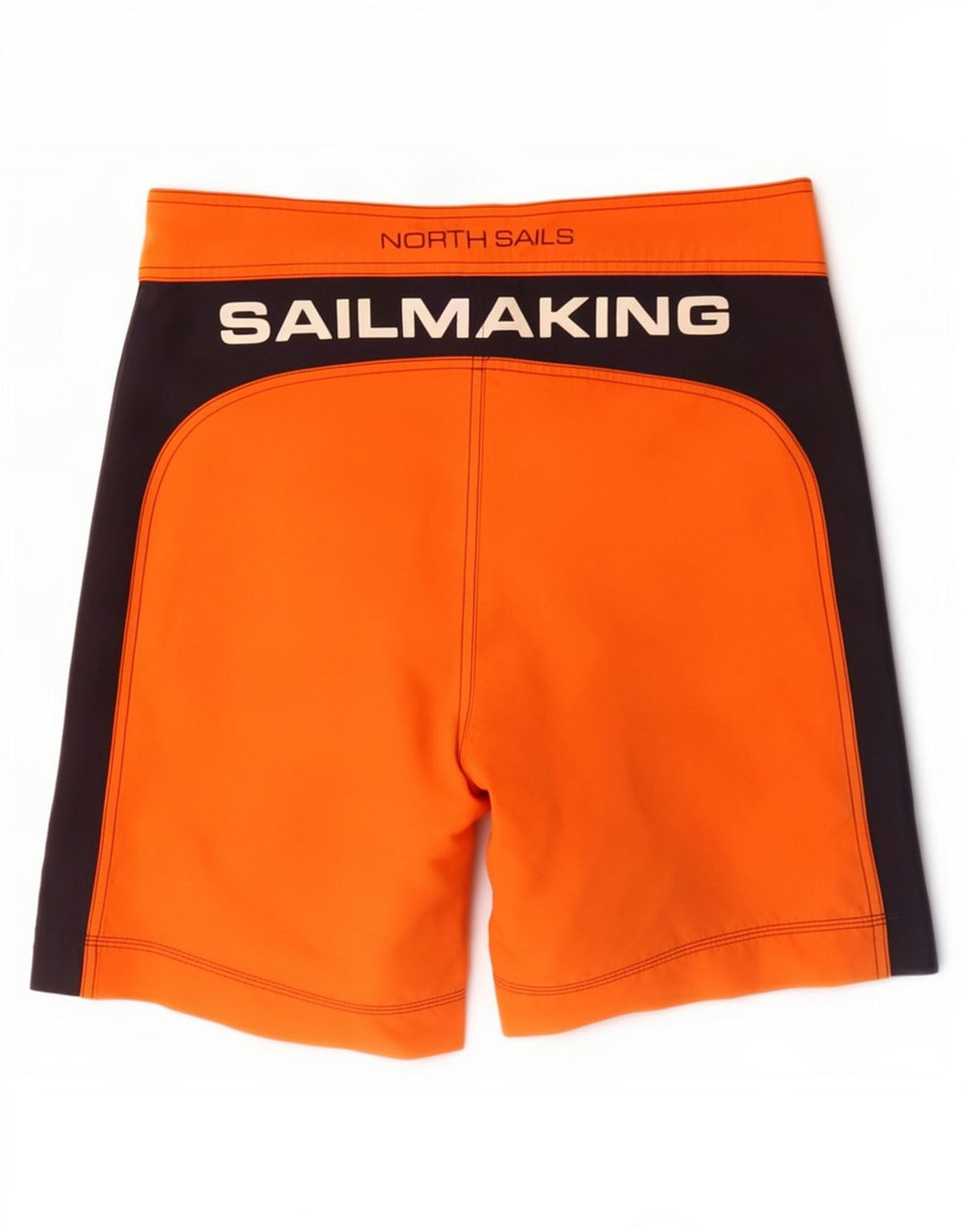 North Sails Mens Graphic Swimming Shorts Medium Orange Colourblock
