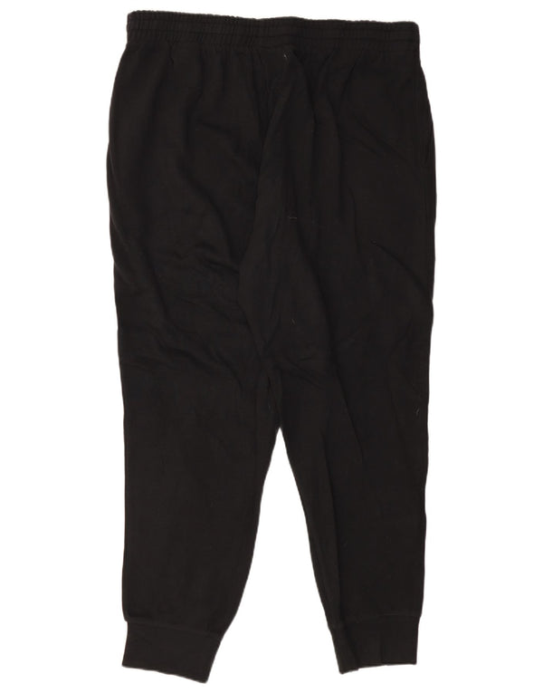 Adidas Mens Graphic Tracksuit Trousers Joggers 2XL  Black Cotton