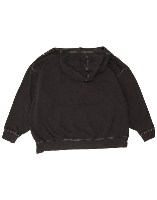 Nike Mens Oversized Hoodie Jumper Small Black Cotton