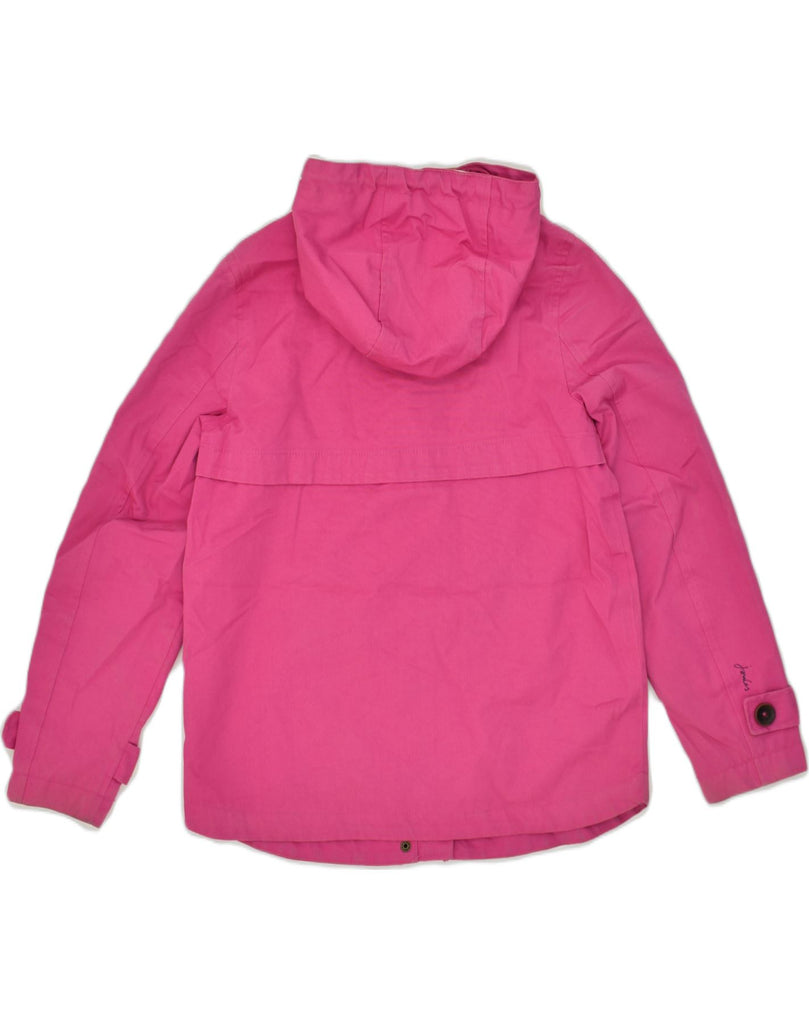 JOULES Womens Hooded Waterproof Jacket UK 8 Small Pink Cotton | Vintage Joules | Thrift | Second-Hand Joules | Used Clothing | Messina Hembry 