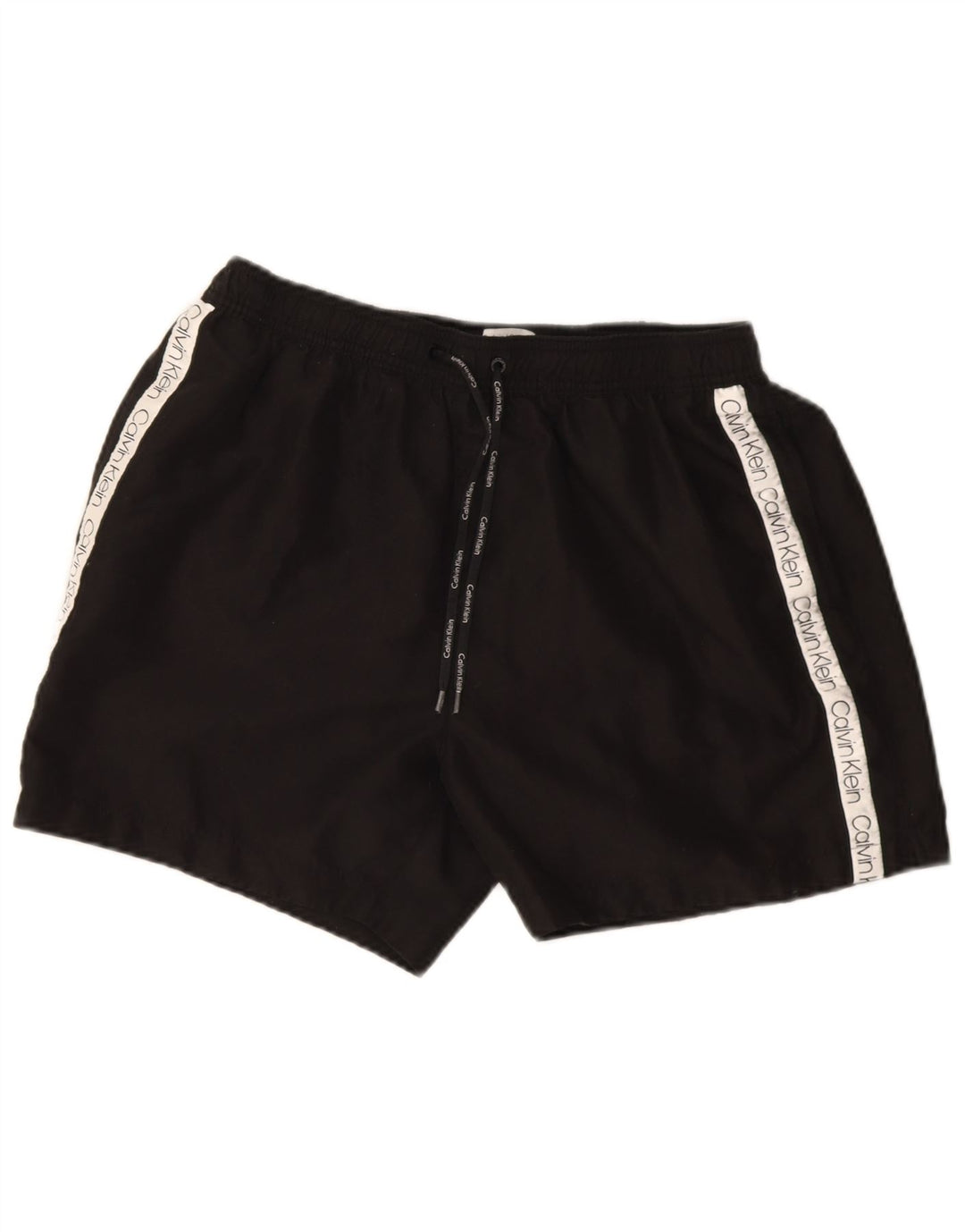 Calvin Klein Mens Graphic Swimming Shorts XL  Black Polyester
