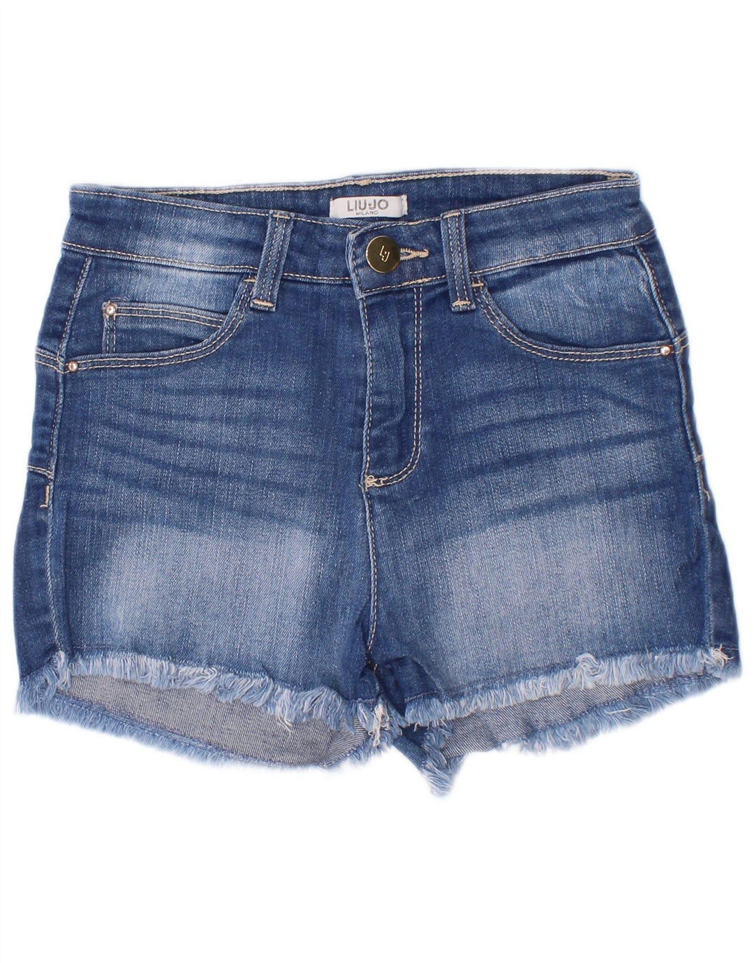 Liu Jo Girls Denim Shorts 5-6 Years W22 Blue