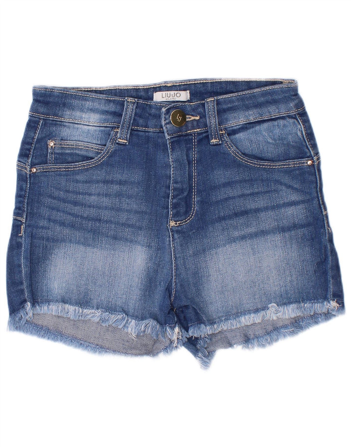 Liu Jo Girls Denim Shorts 5-6 Years W22 Blue