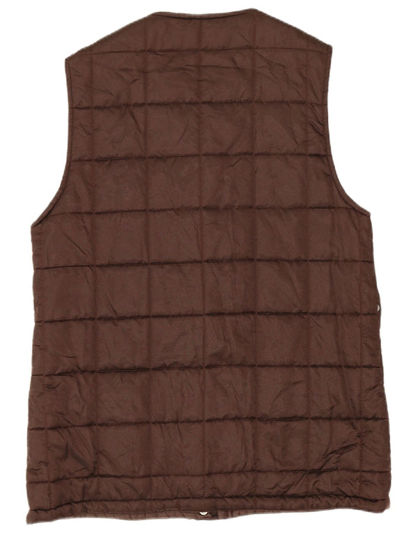 Prisma Womens Padded Gilet UK 12 Medium  Brown Acetate