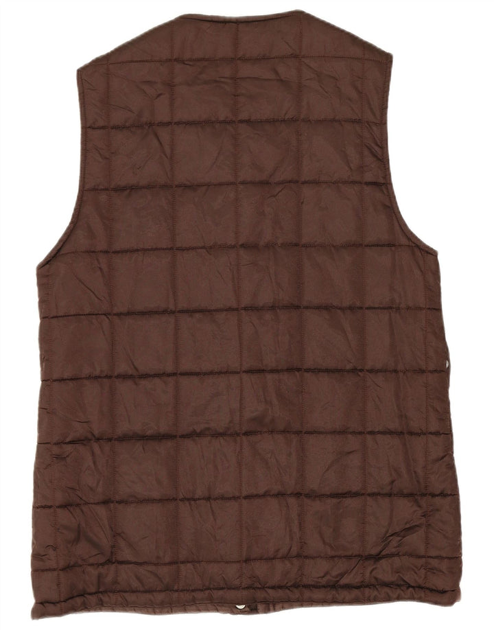 Prisma Womens Padded Gilet UK 12 Medium  Brown Acetate