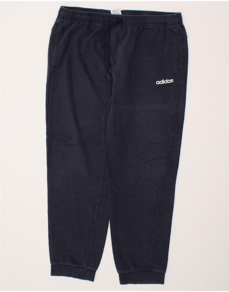 ADIDAS Mens Tracksuit Trousers Joggers XL Navy Blue Cotton | Vintage Adidas | Thrift | Second-Hand Adidas | Used Clothing | Messina Hembry 