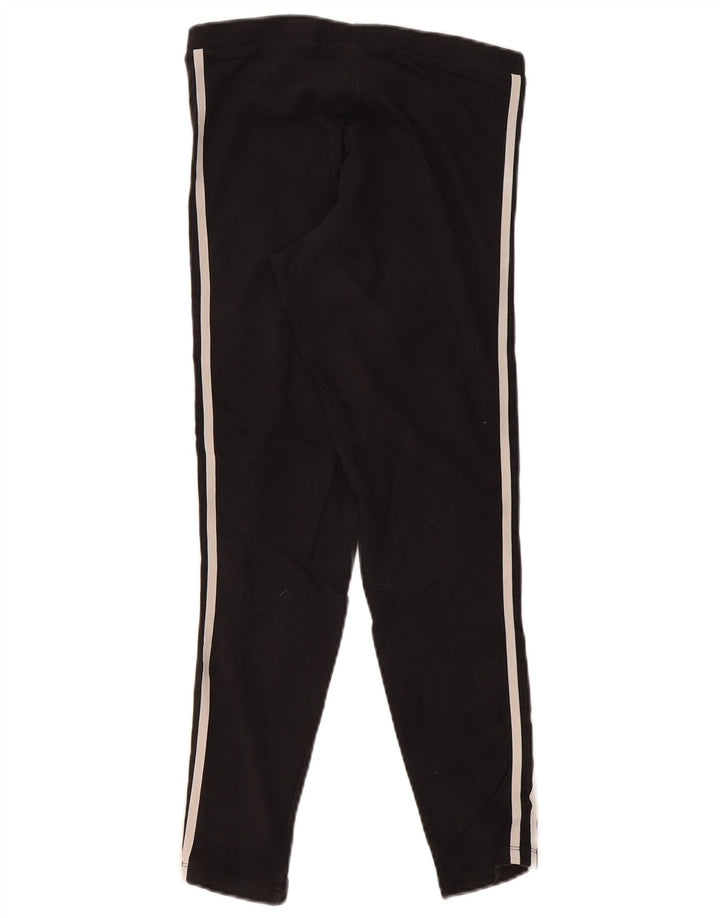 Adidas Womens Leggings UK 14 Medium Black Cotton