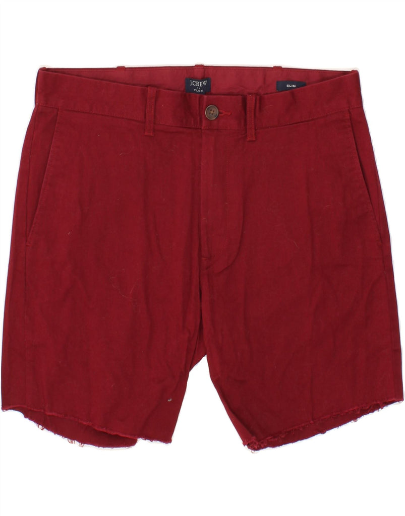 J. CREW Mens Slim Chino Shorts W30 Medium Burgundy Vintage J. Crew and Second-Hand J. Crew from Messina Hembry 