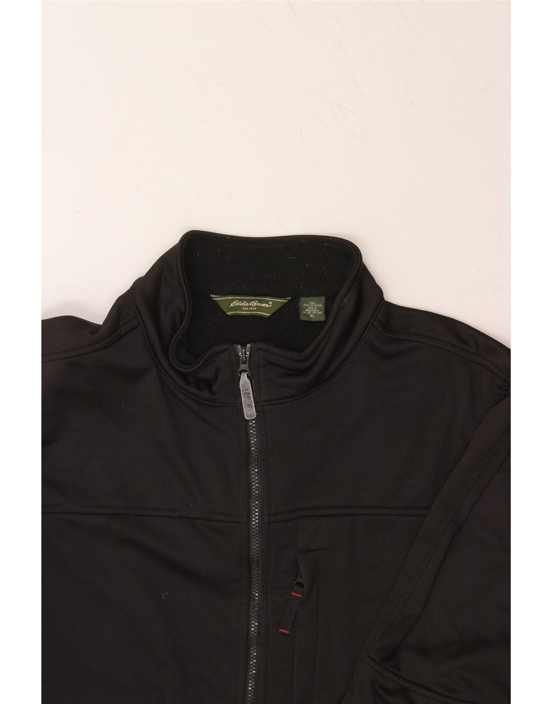 EDDIE BAUER Mens Tracksuit Top Jacket XL Black Polyester Vintage Eddie Bauer and Second-Hand Eddie Bauer from Messina Hembry 