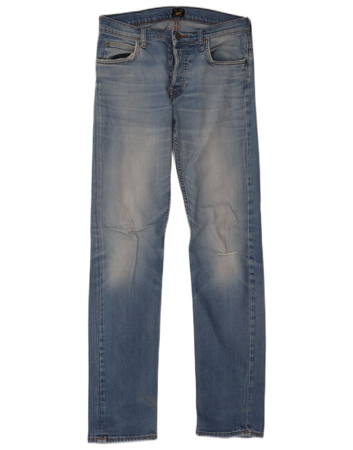 LEE Womens Powell Slim Jeans W30 L34 Blue Cotton
