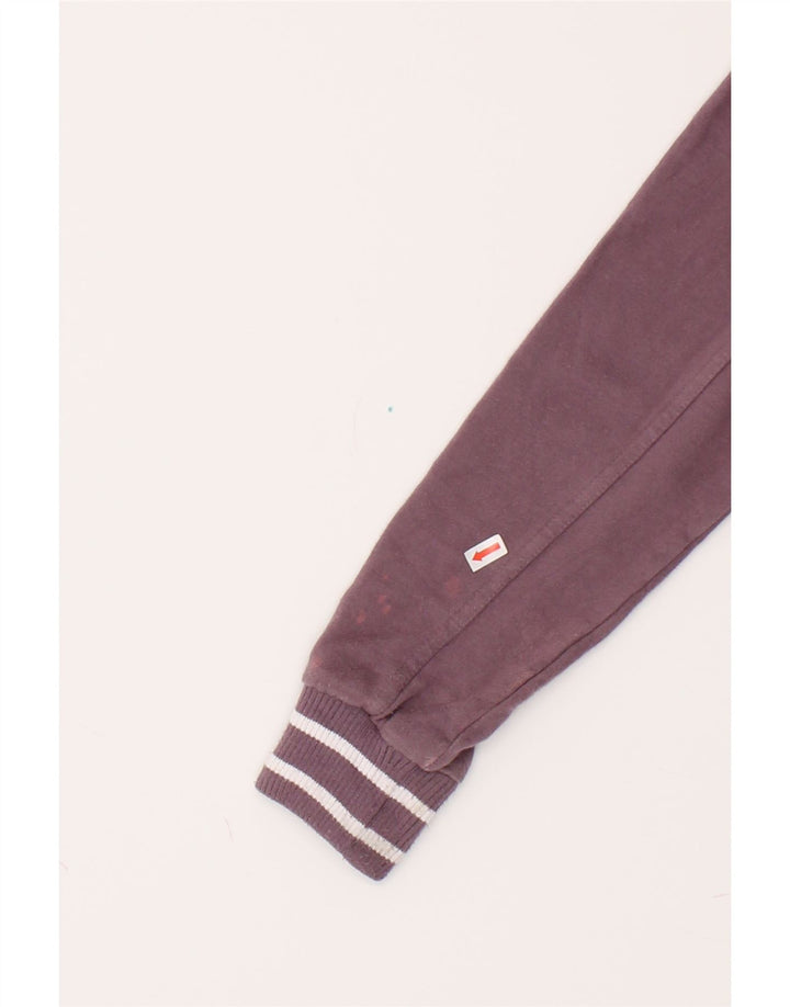 FILA Womens Sweatshirt Jumper UK 14 Medium Maroon Cotton Vintage Fila and Second-Hand Fila from Messina Hembry 