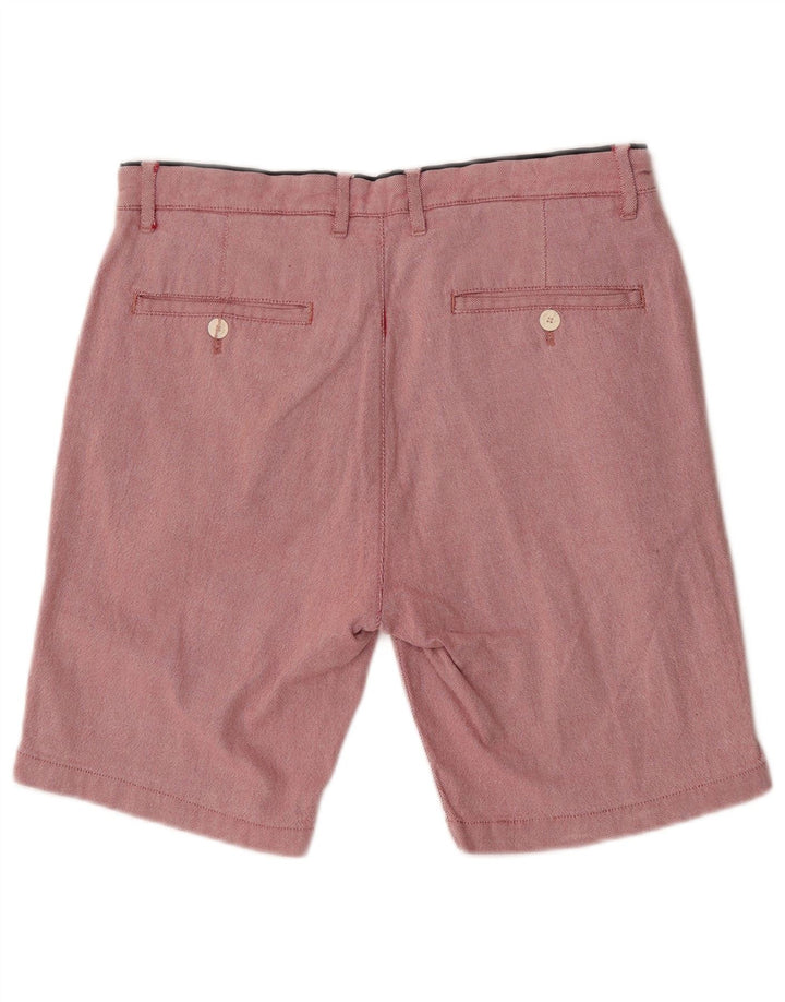 Zara Mens Chino Shorts IT 42 Large W32  Pink Cotton