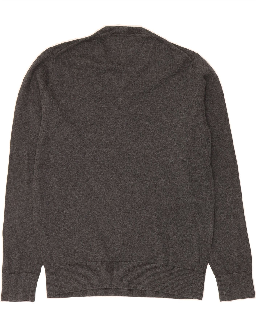 TOMMY HILFIGER Mens V-Neck Jumper Sweater Small Grey Cotton Vintage Tommy Hilfiger and Second-Hand Tommy Hilfiger from Messina Hembry 