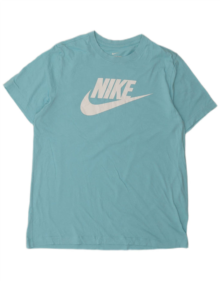 Nike Mens T-Shirt Top Large Blue Cotton