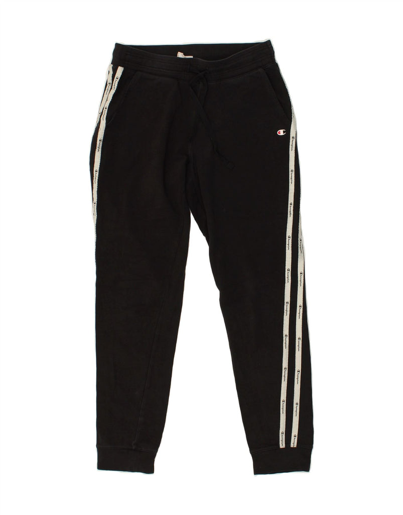 CHAMPION Mens Tracksuit Trousers Joggers Medium Black Cotton | Vintage Champion | Thrift | Second-Hand Champion | Used Clothing | Messina Hembry 