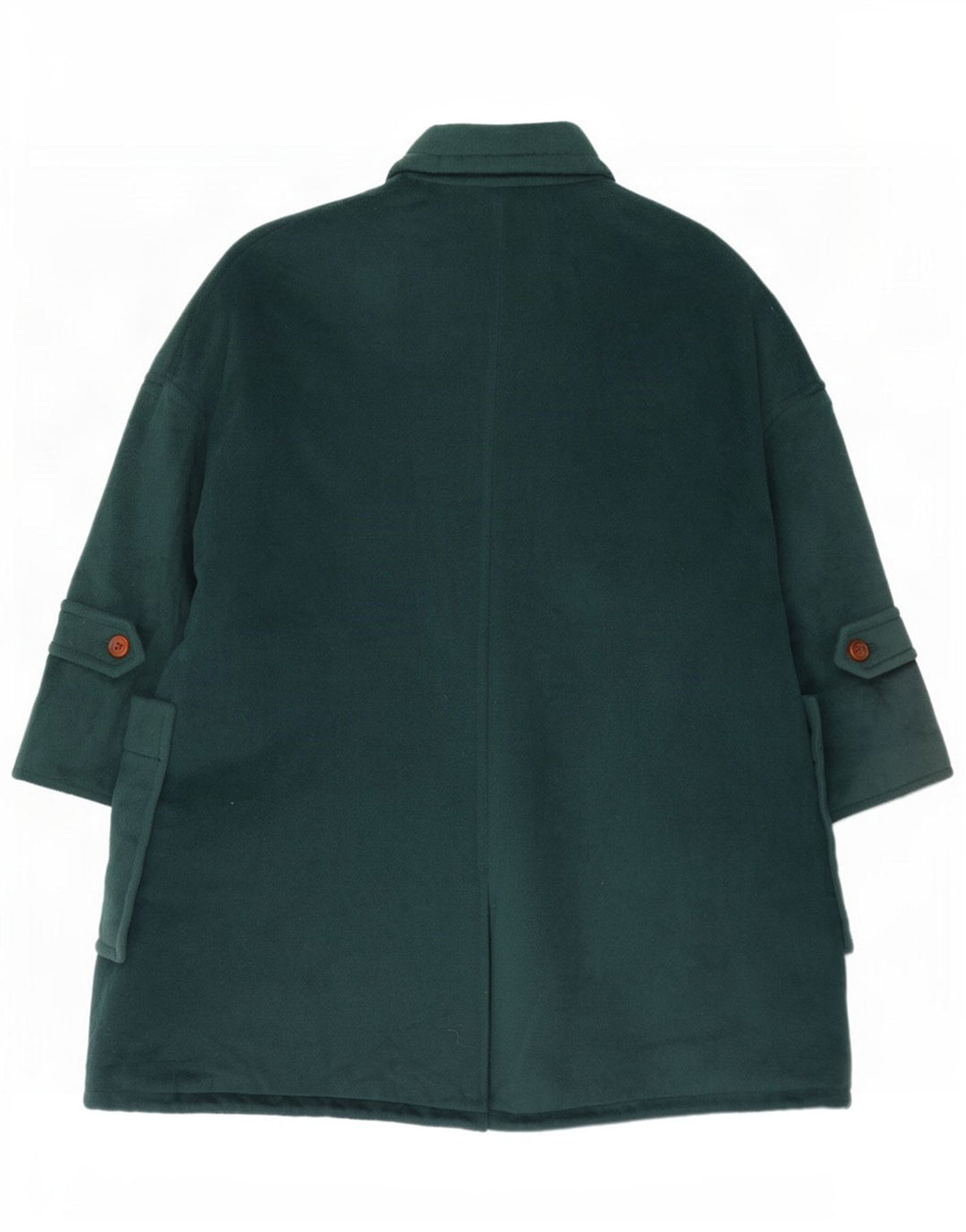 Sportmax Womens Oversized Overcoat UK 12 Medium Green Wool
