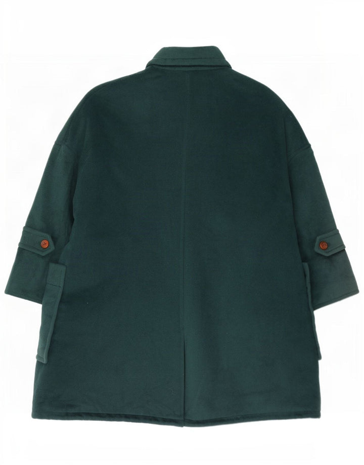 Sportmax Womens Oversized Overcoat UK 12 Medium Green Wool
