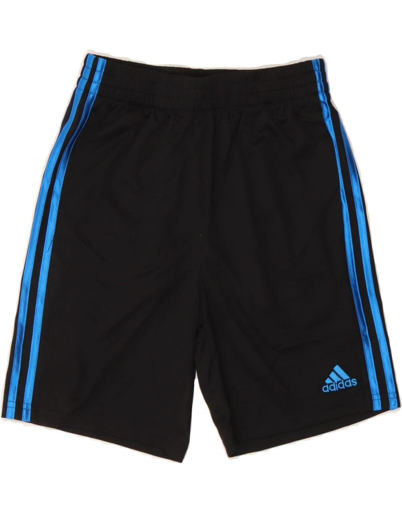 ADIDAS Boys Sport Shorts 10-11 Years Medium  Black Polyester Vintage Adidas and Second-Hand Adidas from Messina Hembry 