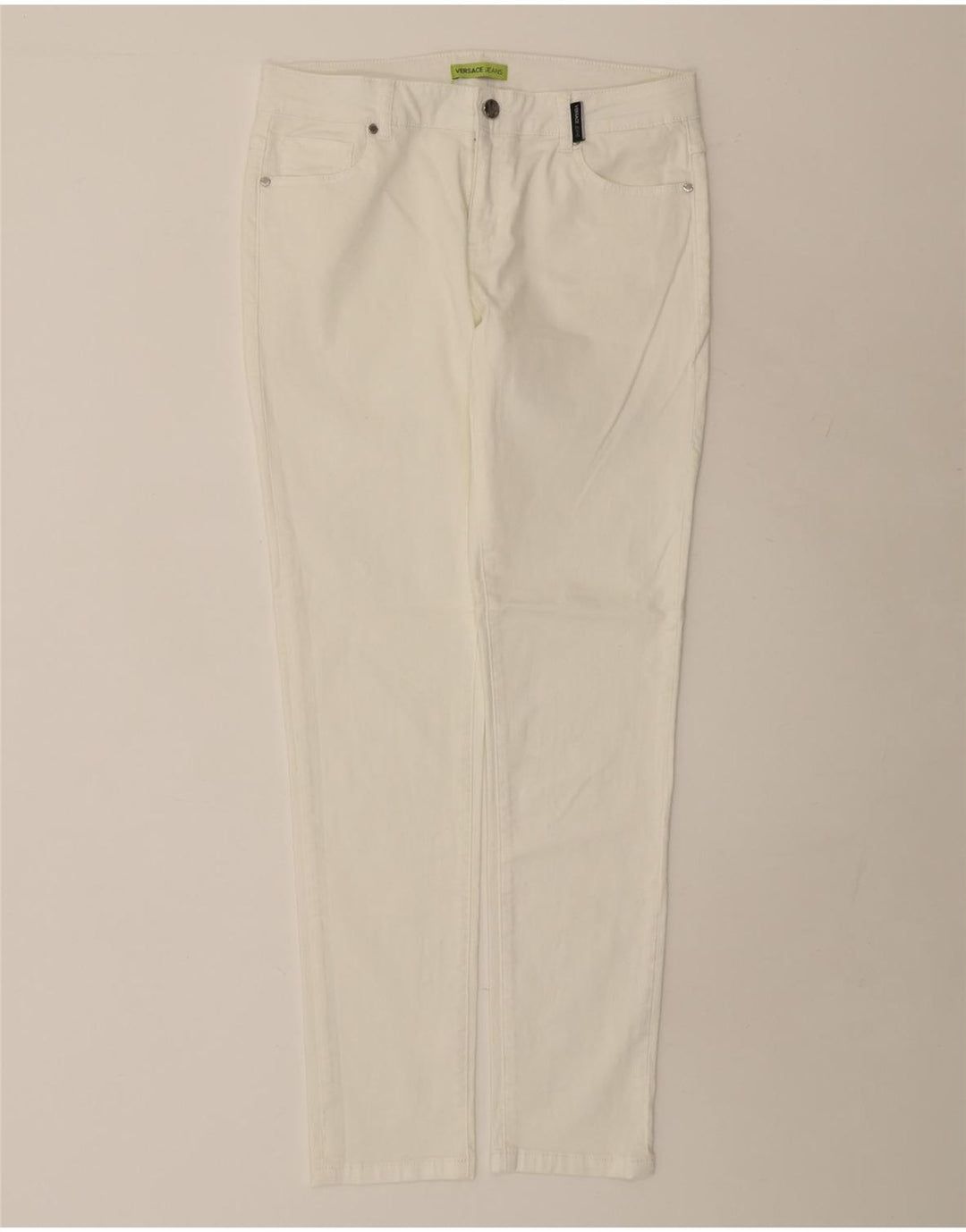 Versace Womens Slim Jeans IT 44 Medium W32 L31 White Cotton