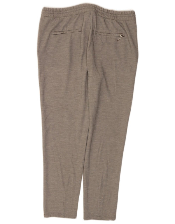 Zara Mens Slim Chino Trousers Large W32 L28 Grey Flecked