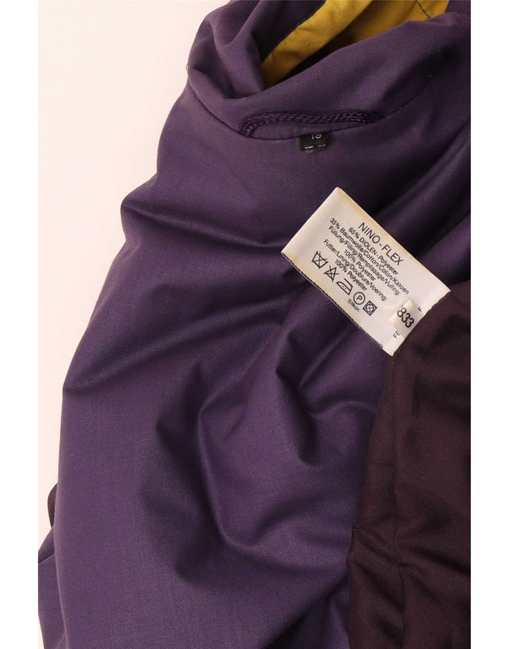 NINO Womens Trench Coat UK 14 Medium Purple Polyester