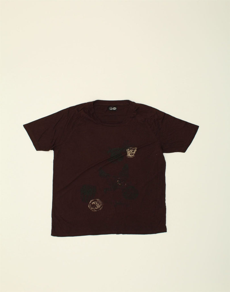 CHEAP MONDAY Mens Graphic T-Shirt Top Large Brown Cotton | Vintage Cheap Monday | Thrift | Second-Hand Cheap Monday | Used Clothing | Messina Hembry 