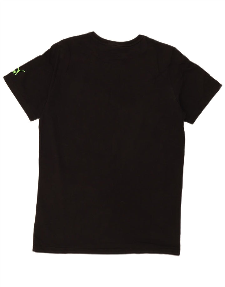 Puma Mens Graphic T-Shirt Top Small Black Cotton