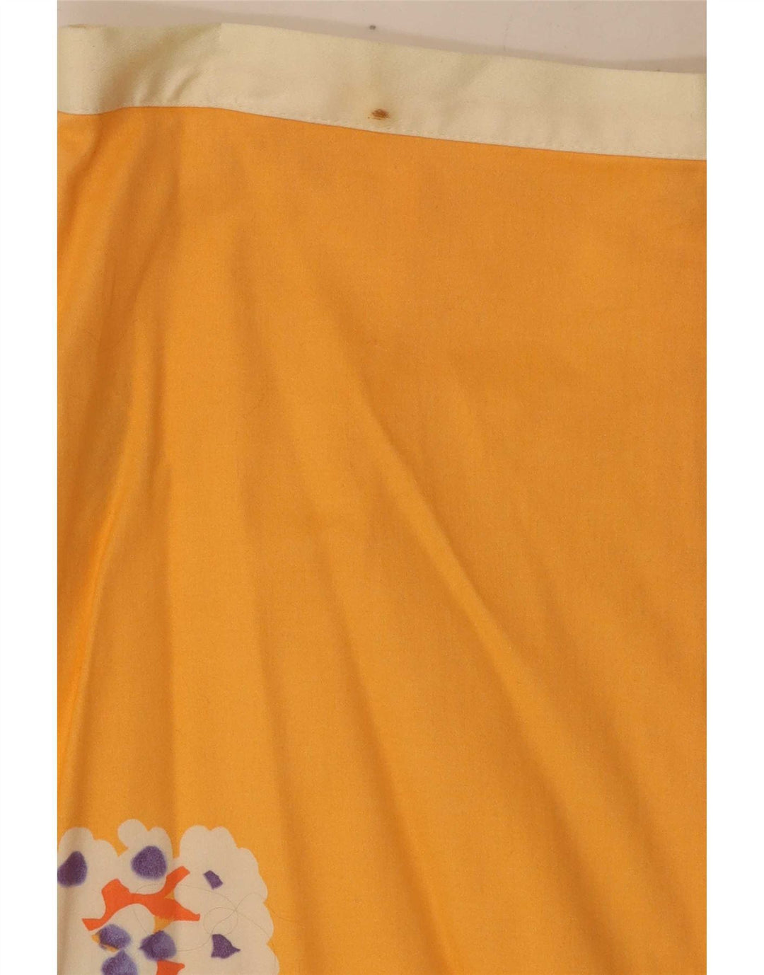Benetton Womens Pencil Skirt W28 Medium Yellow Floral