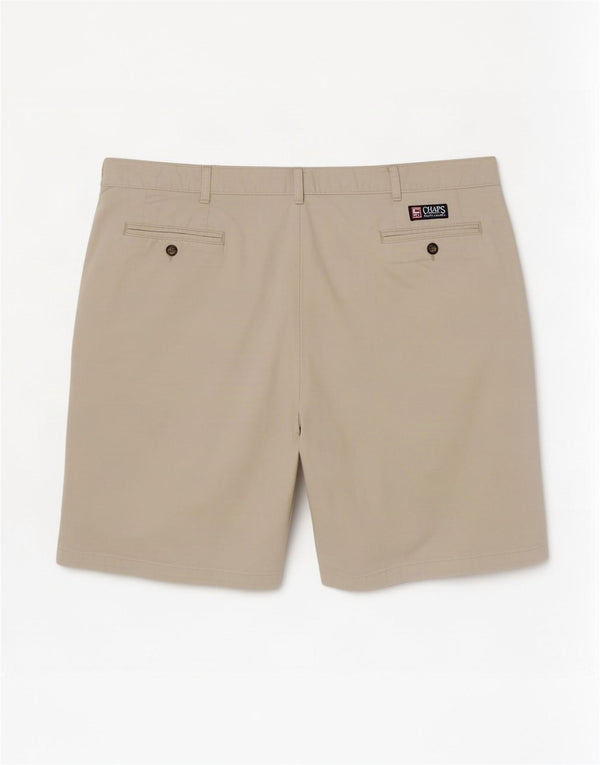 Chaps Ralph Lauren Mens Pegged Chino Shorts W42 2XL Beige Cotton