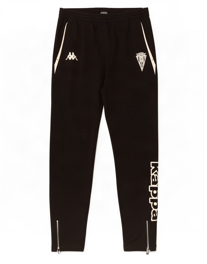 Kappa Mens Graphic Tracksuit Trousers XL Black Polyester
