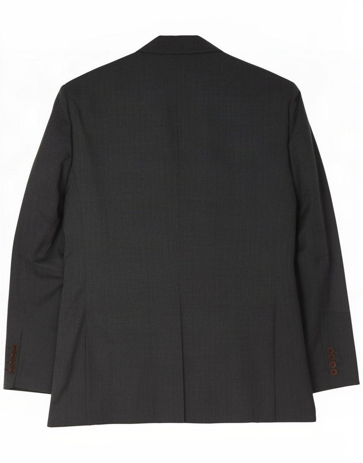 Crew Clothing Mens 2 Button Blazer Jacket UK 44 2XL Grey Polyester