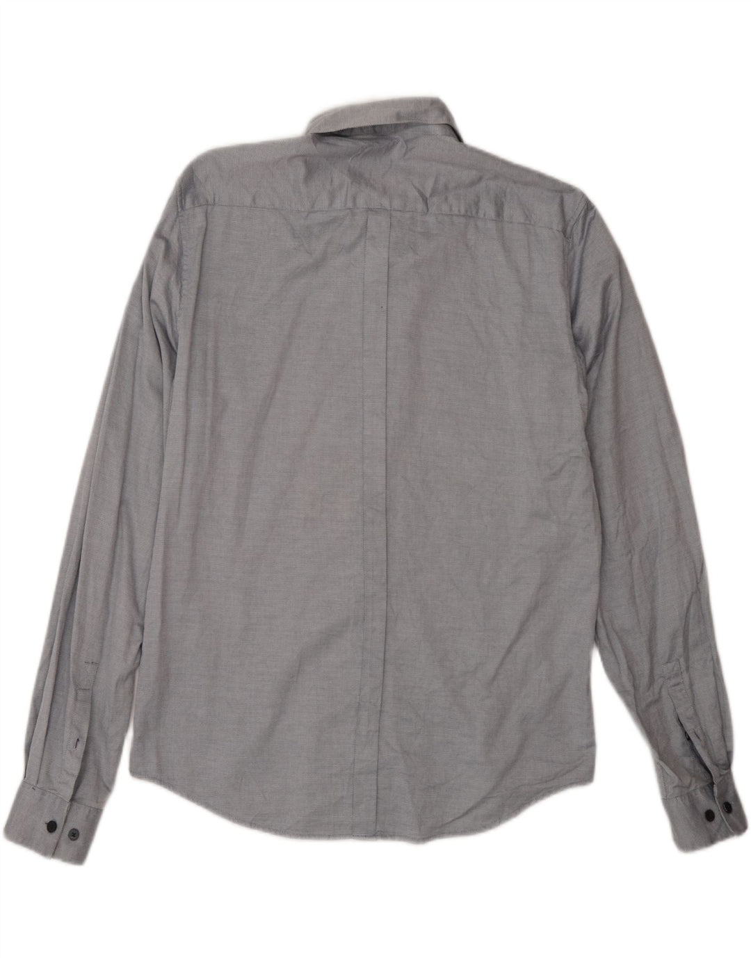 Dkny Mens Shirt Large Grey Cotton