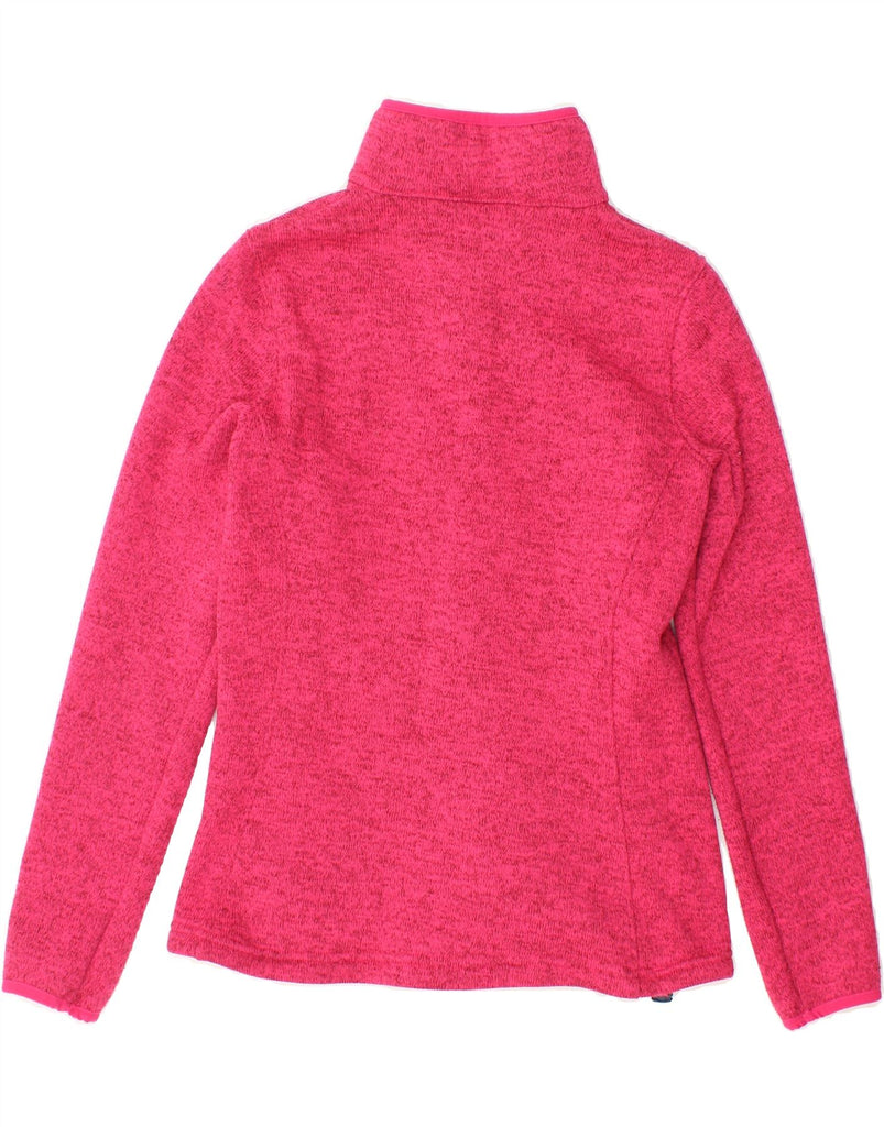 CHAMPION Womens Tracksuit Top Jacket UK 12 Medium Pink Flecked Polyester Vintage Champion and Second-Hand Champion from Messina Hembry 