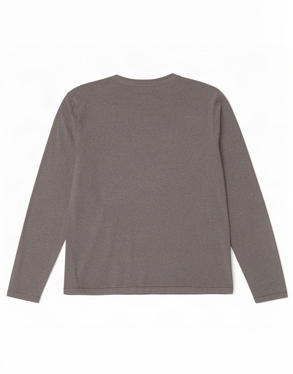 North Sails Mens Graphic Top Long Sleeve Small Grey Flecked Cotton