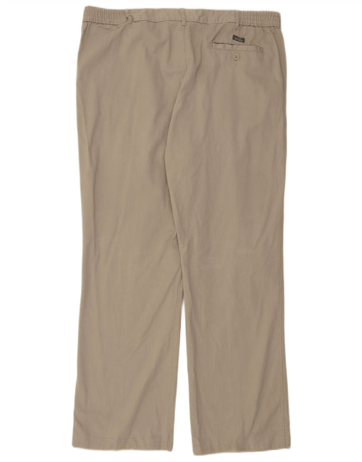 Marks & Spencer Mens Blue Harbour Pegged Chino Trousers W42 L33 Beige